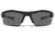 Under Armour Youth Nitro L Sunglasses, Black/Silver Frame,Gray Multiflection Lens U8600048-018801