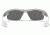 Under Armour Youth Nitro L Sunglasses, White/Black Frame, Gray Multiflection Lens U8600048-881101