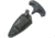 United Cutlery Honshu Large Push Dagger, 5.88in Overall, 3.38in Satin Double Edge 7Cr17Mov SS Dagger Blade, Black Tpr Handle, Black Leather Sheath, UC3250