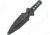 United Cutlery Undercover CIA Stinger Knife, 7.13in Overall, 3.88in Black Oxide Coated Double Edge 3Cr13 SS Dagger Blade, One-Piece, Removable Boot Clip, Black Nylon Sheath, UC3344