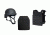 United Shield Active Shooter Level IV, PST 650 Helmet, 2 10inX12in Zeta6h Plates, Black, Small ASLIV-S-B