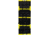 United States Tactical Hilt - Flexible Stretcher - Model 21 Wear Resistant Version, Black/Yellow, UST-MFA004