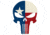 United States Tactical Sticker - Texas Flag Skull, BS-769