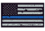 United States Tactical Sticker - Thin Blue Line Flag, BS-765