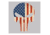 United States Tactical Sticker USA Flag Skull