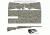 US Night Vision Tiger Stripe Camo Pre-Cut Universal Rifle Skin Vinyl Wrap, 20x30in, Army UCP 056633
