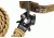 Cynology War Labs Hand Braided 1 Foot Leash with Kong Frog Connector, Coyote