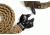 Cynology War Labs Hand Braided 1 Foot Leash with Kong Frog Connector, Coyote