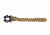 Cynology War Labs Hand Braided 1 Foot Leash with Kong Frog Connector, Coyote