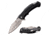 USMC Drop Point Spring Assisted Knife w/Pocket Clip, 3.5 in, 3Cr13 Stainless Steel Stainless Steel, Black, M-A1065BK