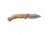 USMC Drop Point Spring Assisted Knife w/Pocket Clip, 3.5 in, 3Cr13 Stainless Steel Stainless Steel, Tan, M-A1065TN