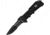 USMC Liberty I Tactical Lock Fold Knife, Black Partially SE, Black handle USM1000B