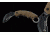 USMC Marine Karambit Linerlock Folding Knife,2.75in,Black Karambit Style Blade,Textured Black Rubber Onlay Handle USM1019BK
