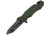 USMC Marines SGT Linerlock A/O Gr Folding Knife,3.5in,Stainless Steel,Standard Edge,Tanto,Black,Green,G10 Handle USMA1028GP