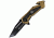 USMC Salvager Rescue Linerlock A/O, Tan Knife USMA1033TN