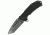 USMC Scrapper Linerlock A/O, Black, Fine Edge Knife USMA1034BP