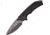 USMC The Specialist Linerlock A/O Folding Knife,3.75in,Stainless Steel,Black Stonewash,Black,Aluminum Handle USMA1047BK