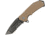USMC US Marines Linerlock Tan Folding Knife,3.5in,Partially Serrated,Tanto,Desert Tan,G10 Handle USM1034TS