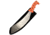 UST Blazer Parang Machete, 19.25in Overall, 13.5in Satin Carbon Steel Blade, Orange Textured Synthetic Handle, Black Nylon Sheath, Orange, 20-CUT0009-08