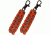 UST ParaTinder Zipper Pull 2-pk, Orange/Gray 20-02986