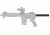 Leapers AR Pistol Receiver Extension Tube, Matte Black, TLU008