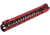 UTG Pro M-LOK AR15 15in Ultra Slim Rail, Black / Red 2-Tone, MTU019SSM3R2