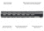 UTG Pro UTG Pro Super Slim SD M-LOK Free Float handguard, 14 in, Black, MTU046XLM