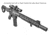 UTG Pro UTG Pro Super Slim SD M-LOK Free Float handguard, 16 in, Black, MTU047XLM