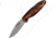 Utica Bold Lion Lockback Folding Knife, 2.75 satin finish 8Cr13MoV stainless blade, Brown ABS handle, 91-1441CP
