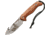 Utica Shoehorn Elk II Fixed Blade Knife, 4 8Cr13MoV stainless blade, Brown pakkawood handle, 91-1066CP