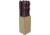 Utica Steak Knife Set, 4 partially serrated high carbon stainless blade, Brown wood handle, 75-840529B6