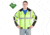 Utility ProWear High Visibility Waterproof 3 Season Jacket Class 3, YLW&amp;BLACK, MEDIUM UHV575-M-YB