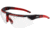 UVEX Avatar Safety Eyewear, Red Frame, Clear Hydroshield Anti-fog Lens S3851