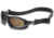 UVEX Seismic Sealed Protective Eyewear, Black Frame, Espresso Anti-scratch Lens S0601HS