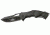UZI Responder Serrated Blade, Black UZK-FDR-002