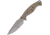 V NIVES Alte Beast Coyote Fixed Blade Knife, 10in Overall, 4.5in Gray Finish D2 Tool Steel Drop Point, Coyote Brown G10 Handle, Black Kydex Sheath, Storage Case., VFB01GPGYCS