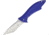 V NIVES Deplorable Linerlock Folding Knife, 5.5in Closed, 4in Satin Aus-8 SS Blade, Blue Grooved Frn Handle, Pocket Clip, Storage Case., V15FRNPBL