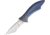 V NIVES Deplorable Linerlock Folding Knife, 5.5in Closed, 4in Satin S35Vn SS Blade, Blue Satin Titanium Handle, Pocket Clip, Storage Case., V15TIPBL