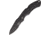 V NIVES Rocky II Lockback Folding Knife, 4.63in Closed, 3.25in Black Partially Serrated D2 Tool Steel Drop Point, Black Sculpted Frn Handle, Thumb Stud, Pocket Clip, Storage Case., V09FRNPSBBK