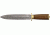 Valley Forge Fixed Knife Damascus Wood Studded Handle VF003D