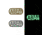 Vanquest Gear Blood Type AB Positive - Glow In The Dark Patch, Wolf Gray, 9ZBLTY-ABPOS-WG-GITD