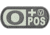 Vanquest Gear Blood Type O Positive - Glow In The Dark Patch, Wolf Gray, 9ZBLTY-9OPOS-WG-GITD