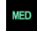 Vanquest Gear MED Medical Glow In The Dark Patch, Red, Small, 9ZMEDI-175-RD-GITD