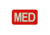 Vanquest Gear MED Medical Glow In The Dark Patch, Red, Small, 9ZMEDI-175-RD-GITD