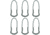 Vanquest Gear Spartan Zipper Pulls, 6 Pack, Wolf Gray, Small, 90SPAR08-WG
