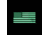 Vanquest Gear US Flag / Left-Star - Glow In The Dark Patch, Black, 9ZUSFGL-275-BK-GITD