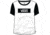 Vans V Tangle Range Ringer T-Shirt - Womens, White-Black, Extra Small, VN0A3ULLYB2-XSmall
