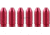 Vector Optics .40 S&amp;W Snap Caps, 6 Pcs, Red, SCSC-09