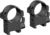 Vector Optics Steel Qiuck Release Medium Profile Weaver Rings, 1.25 in