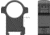 Vector Optics Steel Weaver Scope Rings, 1.25 in High Profile